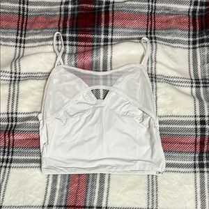 Tiger Mist White Tank Top with Spaghetti Straps